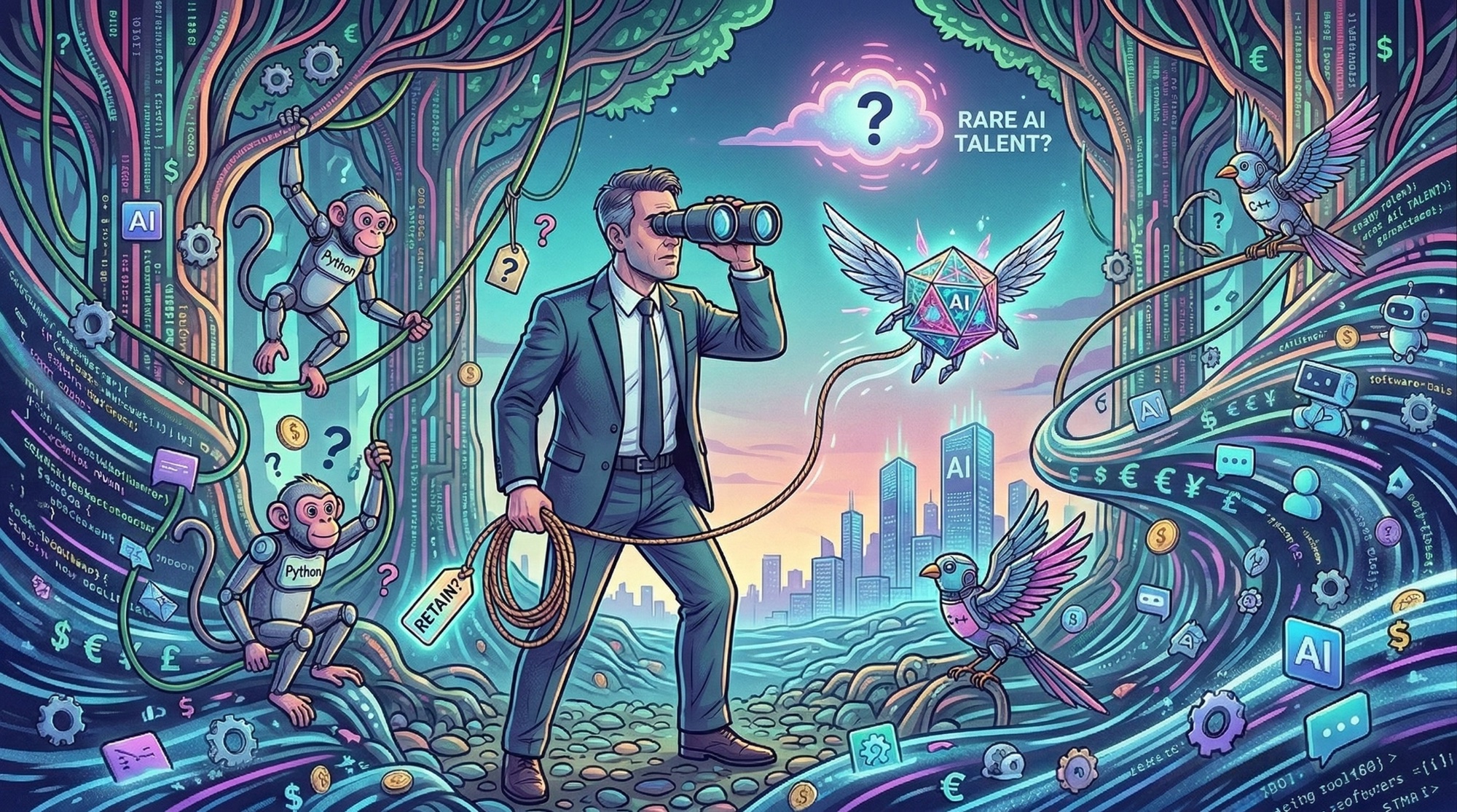 Searching for rare AI talent in a complex technology landscape